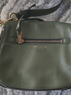 Marc Jacobs Green Leather Saddle Bag